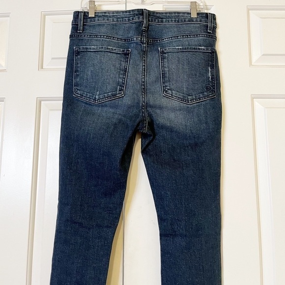 Fidelity denim Gwen high rise skinny Abbot vintage w holes distressed jeans. 29 - Picture 3 of 15